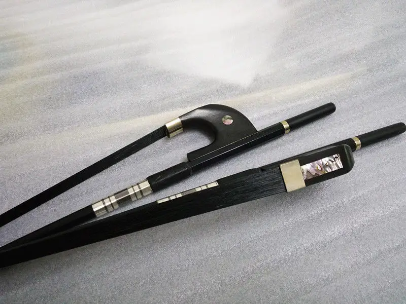 New 1 pcs German style Carbon fiber 3/4 double bass bow black horse