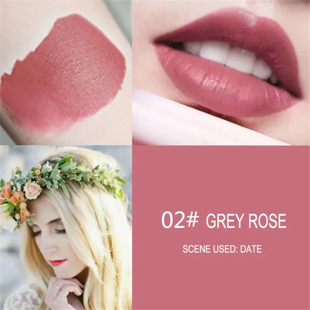 5 шт. Губная Помада make up labiales бархатная Водонепроницаемая долговечная жидкость поляризационная светлая помада макияж блеск для губ maquiagem LD