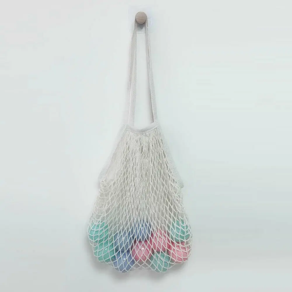 

Eco Reusable Shopping String Grocery Handbags Woven Net Tote Mesh Bag Organizer Bag Cotton High Quality