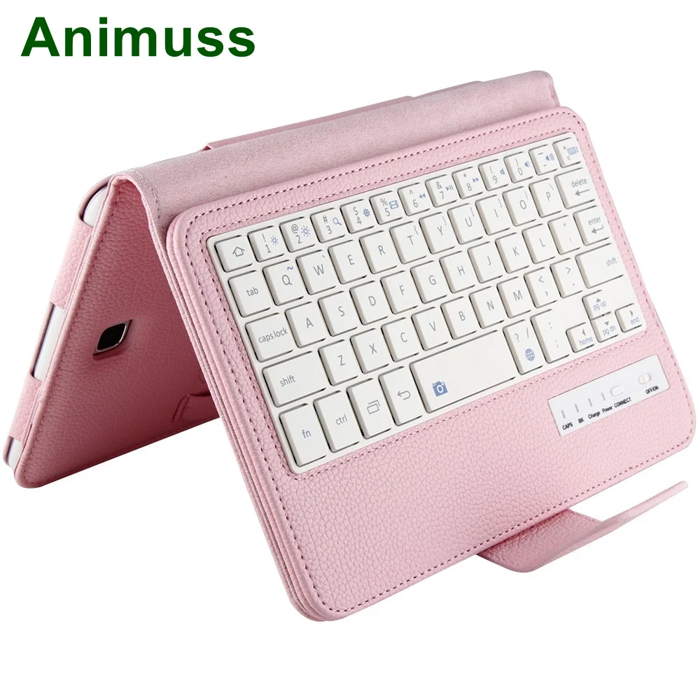 

Animuss 2 in 1 Detachable Litchi PU Leather Case Bluetooth Wireless Keyboard For Galaxy Tab A 8.0 T350