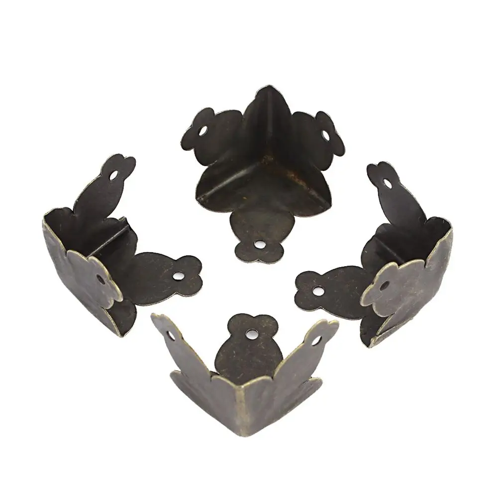 

NOCM-4 Pcs Metal Corner Protectors for Box Table Case Bronze