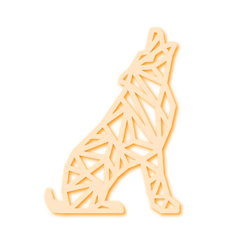 

DiyArts Geometric Wolf/leopard/squirrel/deer/bear Metal Cutting Dies for DIY Scrapbooking Crafts Embossing Paper Cards Making