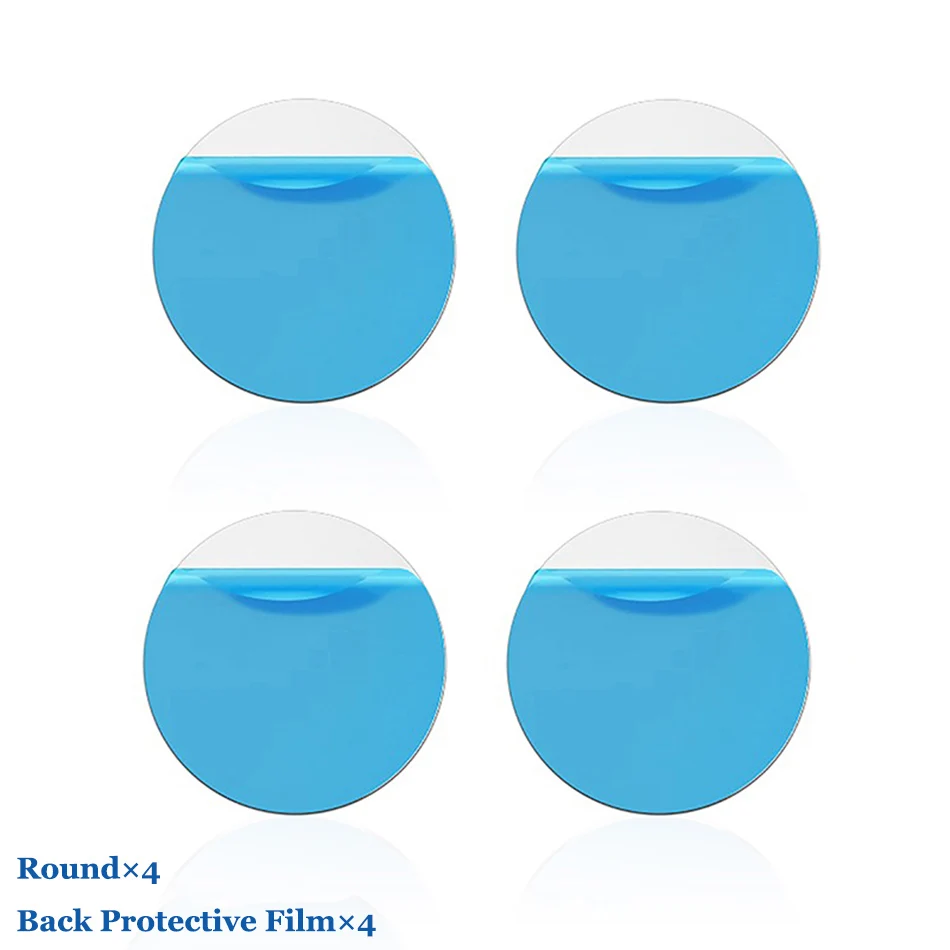 4Pcs Round Металлический пластинчатый диск для магнита, автомобильный держатель для телефона, железный клейкий лист для магнитного мобильного телефона, автомобильный держатель для подставки, сменный комплект - Цвет: 4Pcs Round