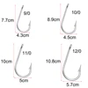 JSM 20pcs/lot 7732 Stainless Steel shark Fishing Hooks Big Game fishing accessories fish hook size 4/0-12/0 ► Photo 3/5