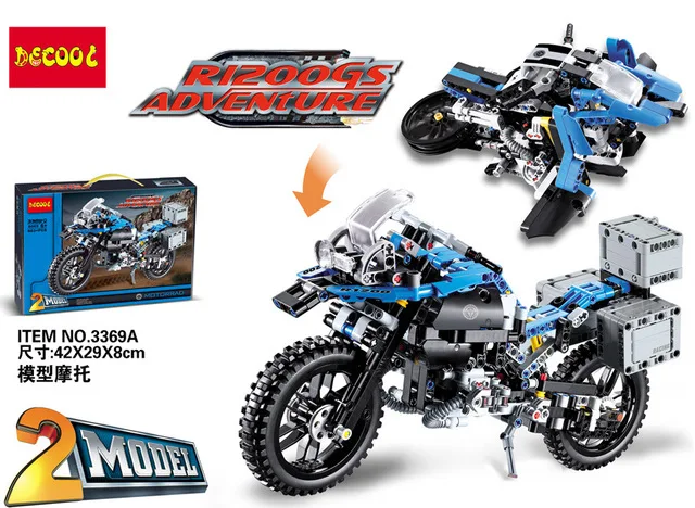 

legoe Technology 42063 BMWt R 1200 GS Adventure Kids Toy Blocks Birthday Gift
