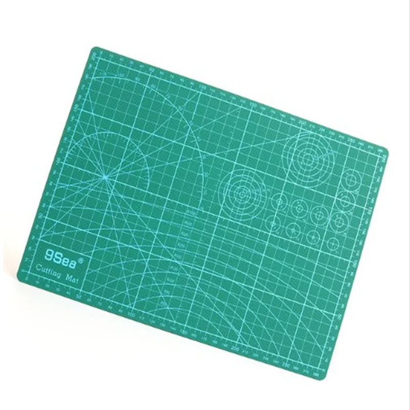 ПВХ Прямоугольник бумагорез коврик для резки инструмент A4 Craft темно-зеленый 30x22 см для резки пластины табличка для гравировки вспомогательные средства моделирования