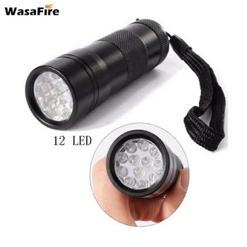 

Wasafire 12 LED UV Flashlight Torch Light 395nm Ultra Violet Light UV Lamp Torch use AAA Battery For Marker Checker Detection