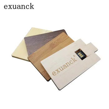 

exuanck custom logo wooden card u disk 10pcs /lot 4GB 8GB 16GB pendrive 32GB usb 2.0 flach card memoria usb gift sticks