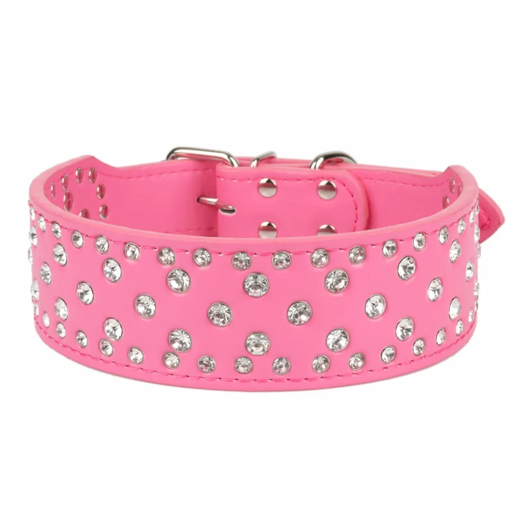 PipiFren Large Dogs Collars Rhinestone Accessories Pets Collar For Big