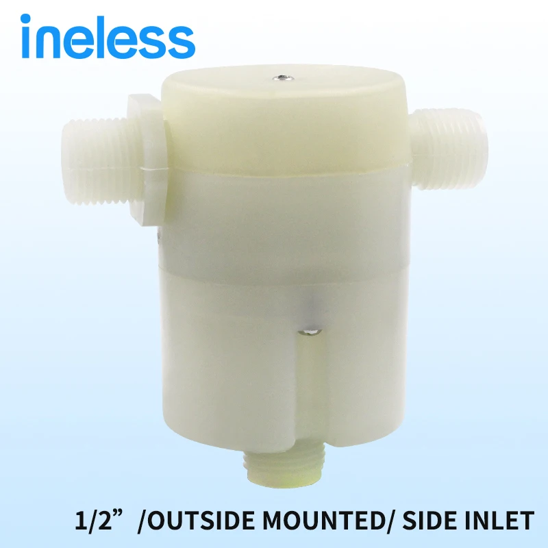 

Free Shipping 1/2" Side Inlet Built in Outer Automatic Float Valve Water Level Control Valve For Solar Water Tank Tower Pool