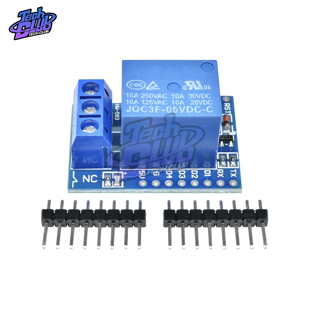 One Channel Wemos D1 Mini Relay Shield for Wemos D1 Mini Relay Module for Arduino ESP8266 Development Board 1 Channel