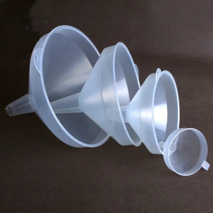 1 Set Diameter 90/170/21/260mm Clear White Plastic Filter Funnel