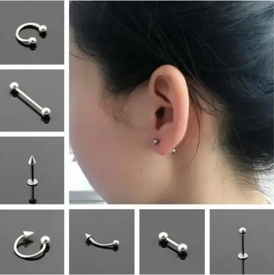 

Gothic punk Vintage fashion lip alloy body and fake earrings punk Gothic nose stud septum piercing jewelry 1pcs