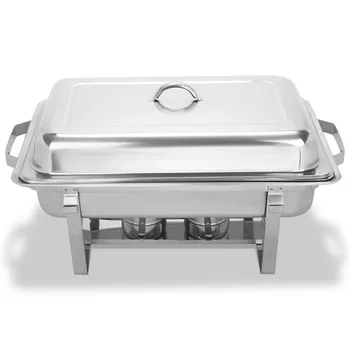 

Russia Free Shipping Stainless Rectangular Buffet Chafer Dish Food Warmer