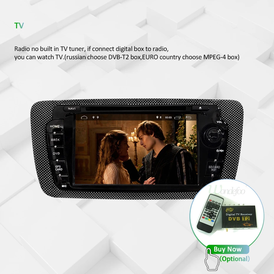 Top DSP AV Output Android 9.0 64G 2 DIN DVD PLAYER For SEAT IBIZA 4G RAM 8 Core GPS Navigation Radio Stereo Navigation IPS SCREEN PC 30