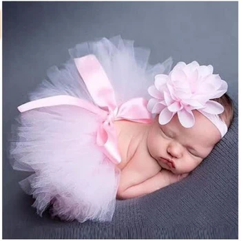 

QYFLYXUEQYFLYXUE- Newborn Baby Girls Photo Prop Tutu Skirt with Headband rs Baby Girls Boys Costume Photography Prop tutu