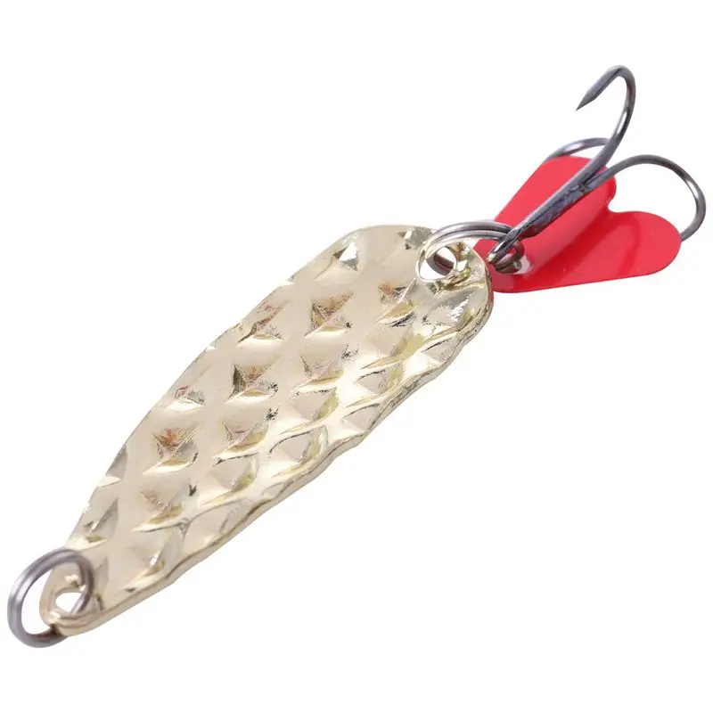 

10pcs Metal Spinner Spoon Set Fishing Lure Hard Baits Sequins Noise Hook Tackle Ice snow #8