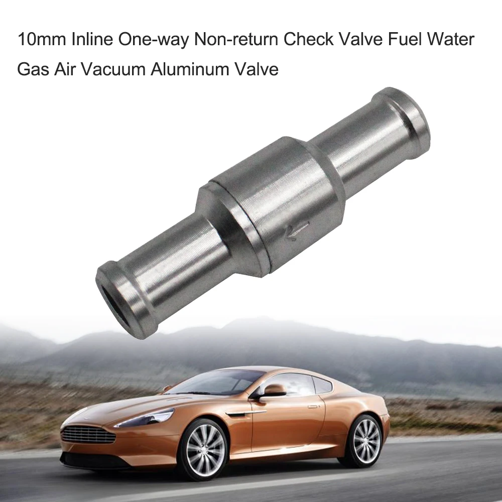 6 мм 8 мм 10 мм 12 мм встроенный односторонний обратный клапан топливный вода газ воздух вакуум Алюминиевый клапан автомобильный обратный клапан