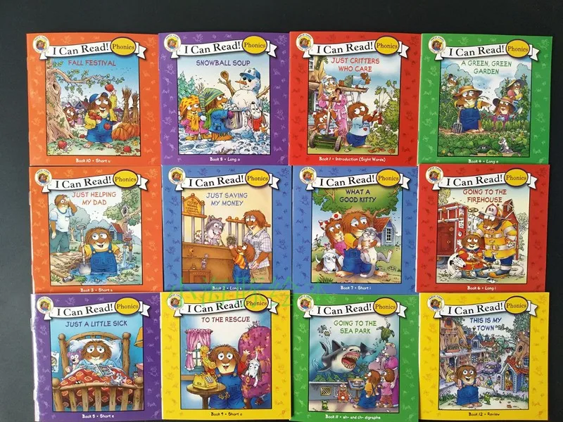 Livros para Crianças Livros de Bolso de Leitura Educacional para Crianças Livros Conjunto Posso Ler Phonics Inglês História Imagem Aprendendo Brinquedos 84 - eu 5 Home & Garden