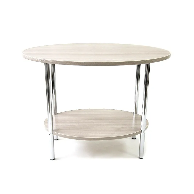 Журнальный столик "45A" овальной формы стол с полкой нужная мебель для дома