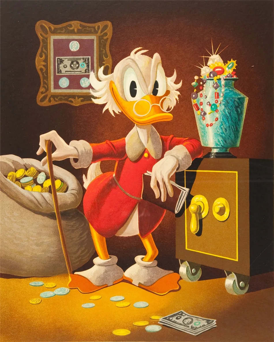 Scrooge McDuck HD холст печать живопись художественное оформление Современный домашний