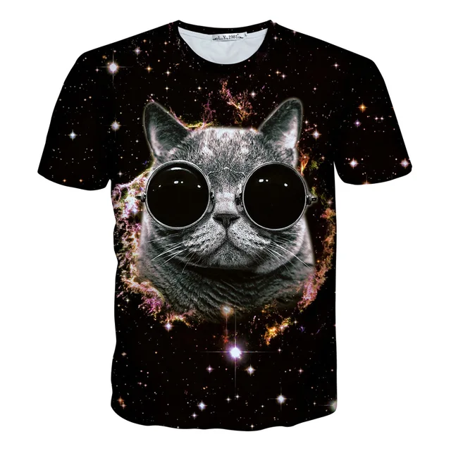Cat With Galaxy Glasses Shirt Cat With Galaxy Glasses Shirt