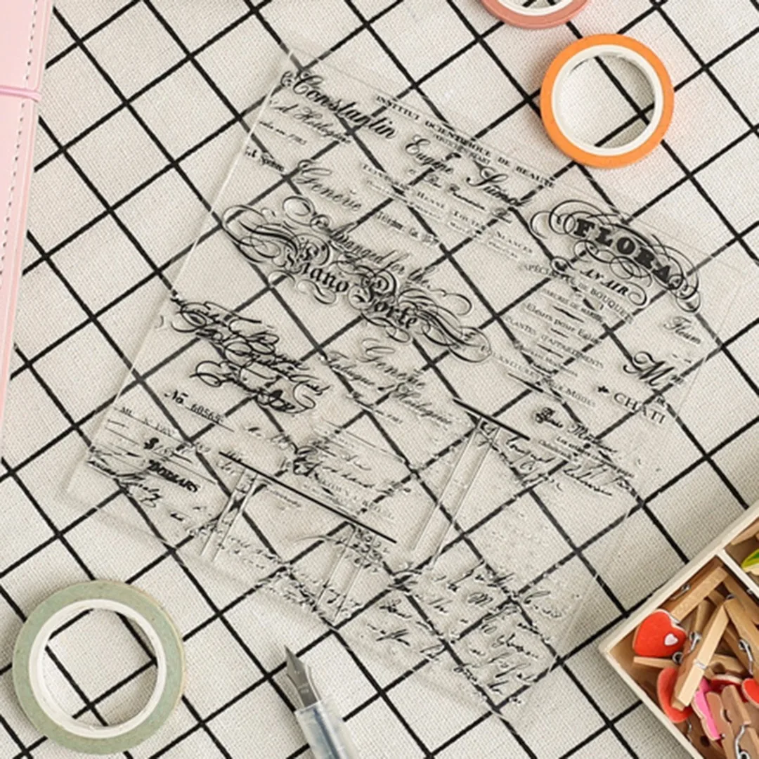 1pc Flora City Design Rubber Stamp for Scrapbooking DIY Decorative Crafts Card  Silicone Stamp  Stamps