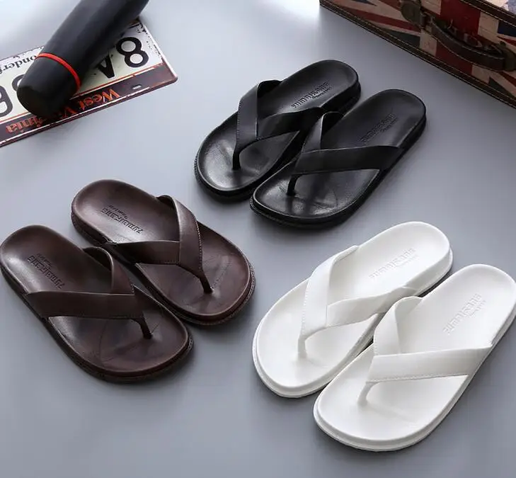2018 мужские шлепанцы chinelo masculino Нескользящие пляжные вьетнамки с мягкой подошвой
