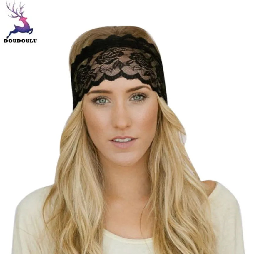 DOUDOULU HOT Lace headbands for women Hair Headbands hair accessories