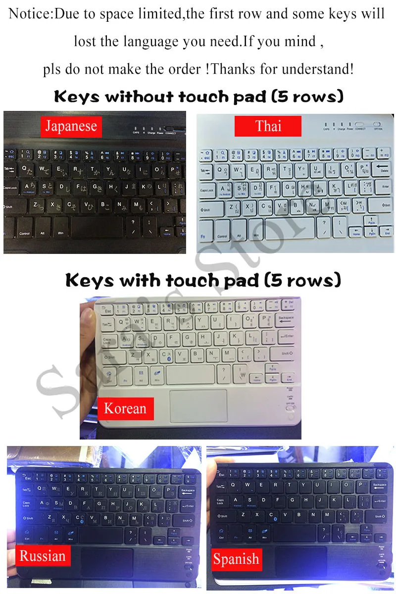  Local Language Universal Bluetooth Keyboard Case For Lenovo Tab 3 8 Plus/For Lenovo P8(TB-8703F) 8