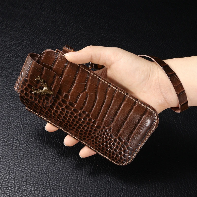 

for Xiaomi Pocophone F1 Belt Clip Holster Case for Xiaomi Redmi Note 7 pro Cover for Xiaomi Redmi 7 Genuine Leather Waist Bag