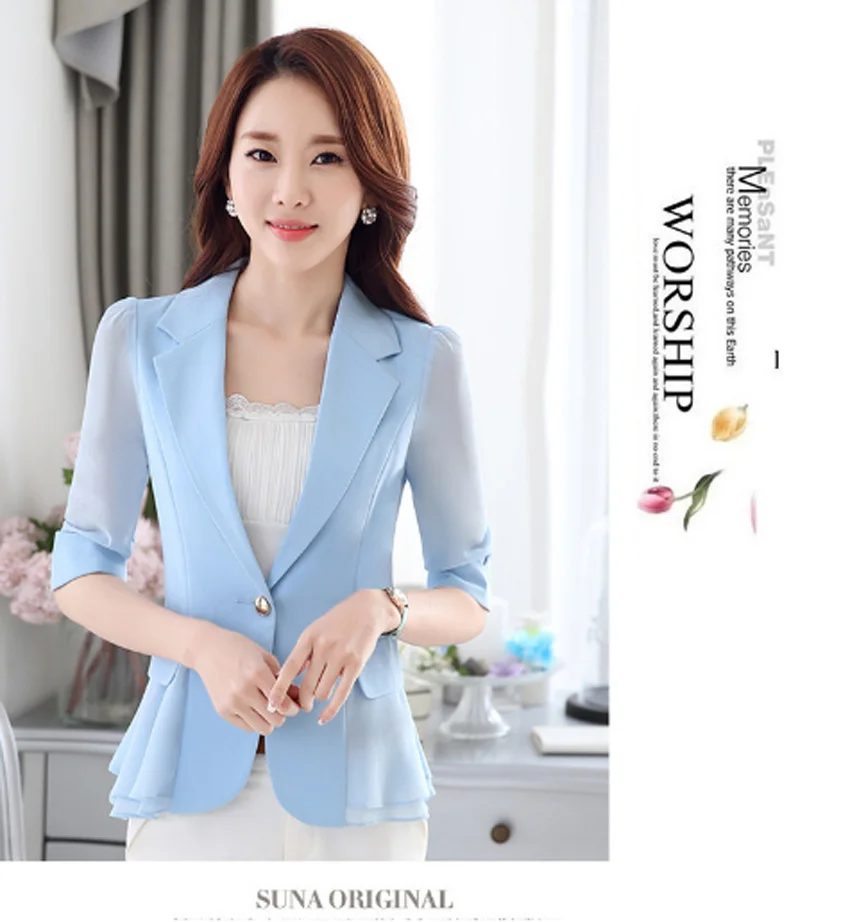Women Blazers And Jackets Real Flying Roc 2019 Woman Blazer Casual Slim Women Sleeve Branco Feminino Office Lady Jacket Suit