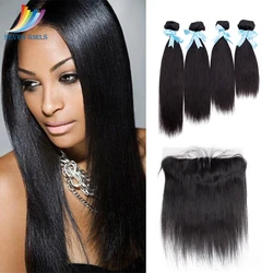 Peruvian Straight Hair 4 Bundles With 13x4 Preplucked Frontal Grade 10A Unprocessed Virgin Human Hair Bundle Deals Free Shipping Peruvian Straight Hair 4 Bundles With 13x4 Preplucked Frontal Grade 10A Unprocessed Virgin Human Hair Bundle Deals Free Shipping