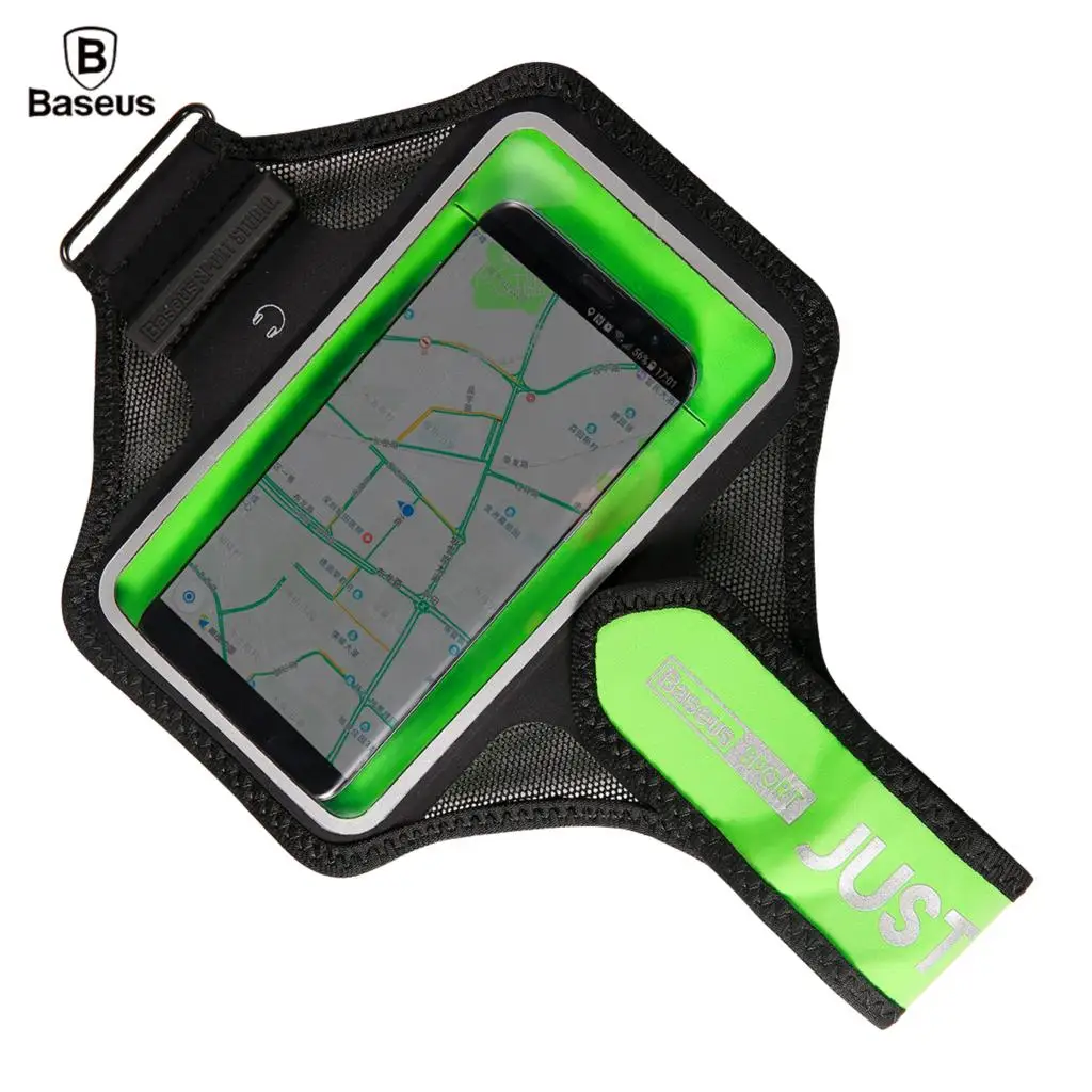 Kopen BASEUS Telefoon Sport Armband voor iPhone7 iPhone6 Zak Ultra dunne Running Jogging Armbanden 5.0 5.8 inch Mobiele Telefoons universele
