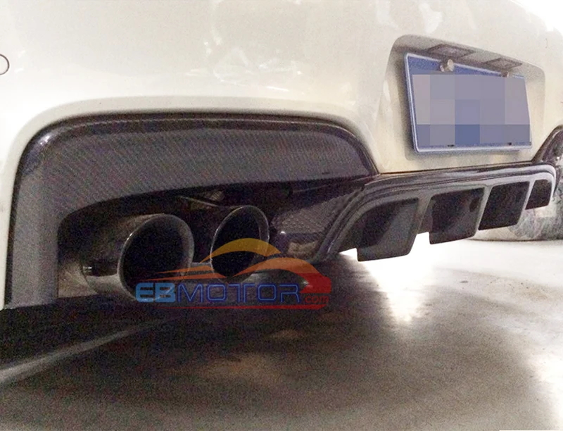 Настоящее углеродное волокно задний диффузор для губ BMW F06 F12 F13 M Sport M Tech Бампер 2012UP B203