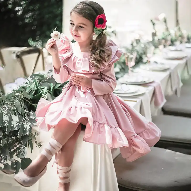cute baby girl in princess dress