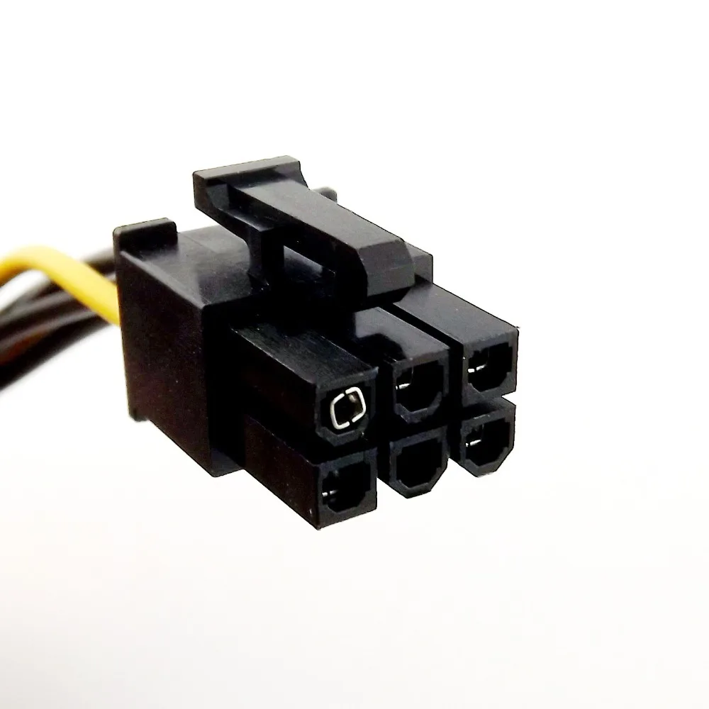 Адаптер питания Molex 6 Pin PCI E двойной 4 контактный адаптер сплиттер Y кабель 15