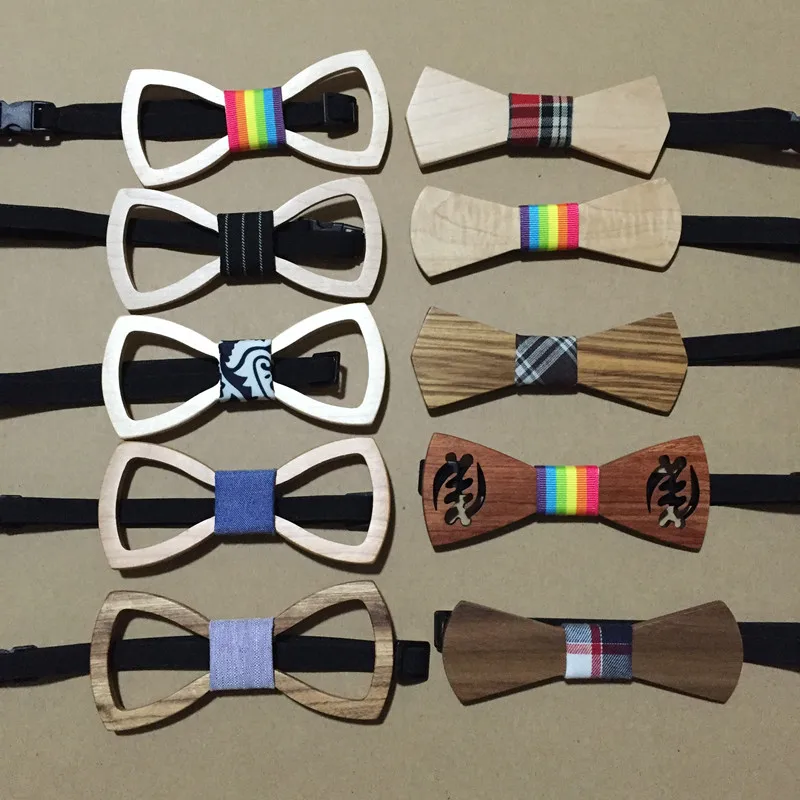 Hot Fashion Mannen Houten Bow Tie Wedding Event Hardhout Hout Strikje 