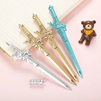 

Creative Sword Gel Pen Cute 0.5 mm black ink Signature Pen School Office writing Supplies Promotional Gift