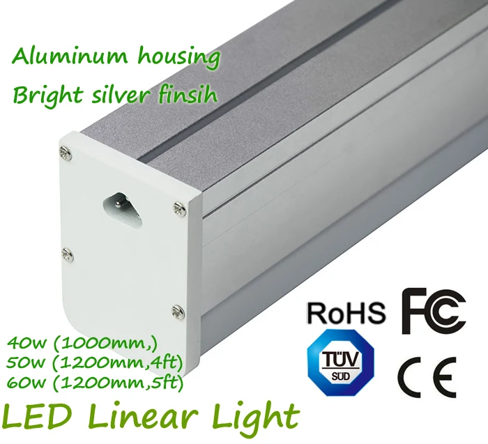 

Aluminum Housing Led Linear Light Connection One by One 100cm 120cm 150cm 40W 50W 60W LED Parking Garage Light