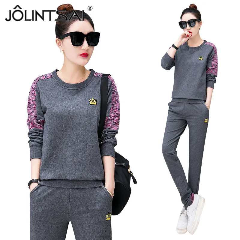 High end Women Tracksuits 2017 Fashion Casual 2 Pieces Set Hoodies