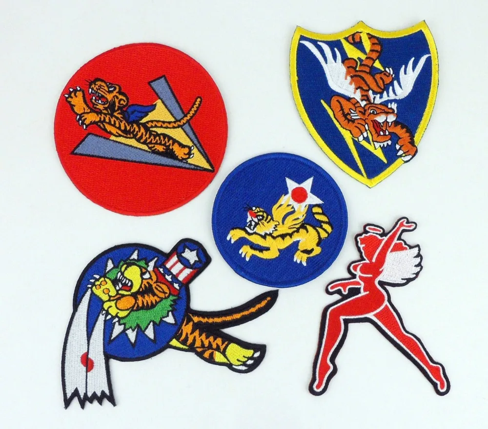 

5Kinds WWII US Flying Tigers Patch US AVG PATCH American Volunteer Group Patches World military Store