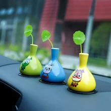 Автомобильный орнамент Керамика искусственная трава ароматерапия с парфюмом контейнер украшение Автомобильный интерьер эфирное масло пустая бутылка