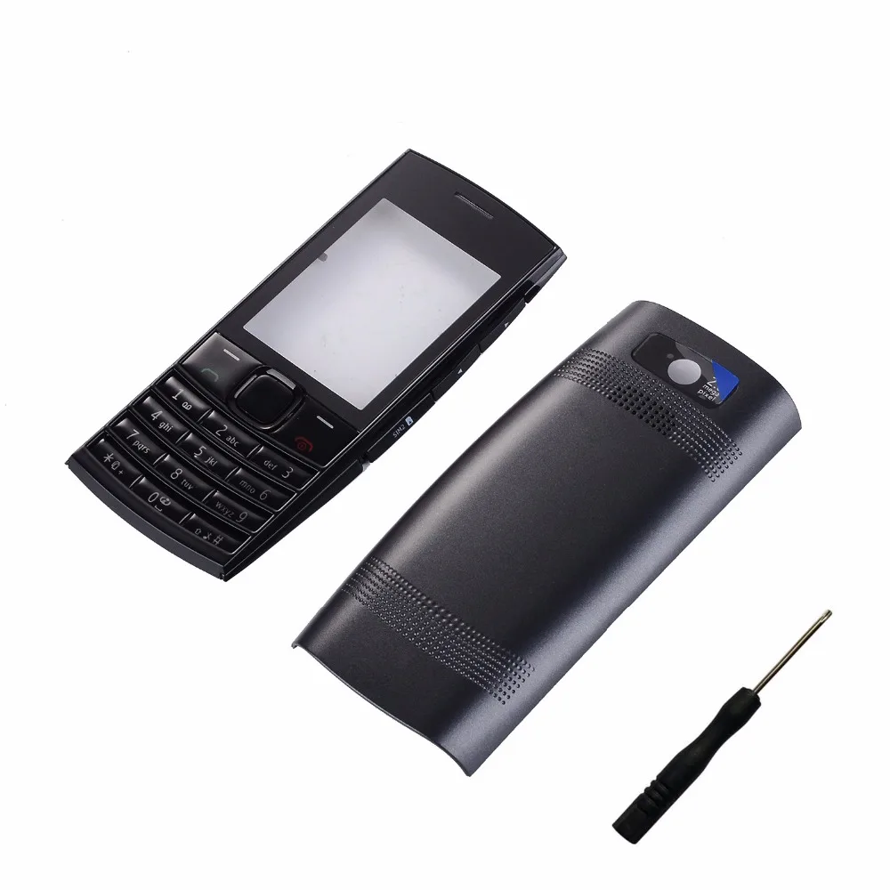 Полный Мобильный телефон Корпус чехол + клавиатура для Nokia X2 02 Батарея крышка