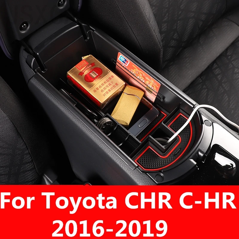 Для Toyota CHR 2016 2019 Φ box Центральный отсек для хранения ящик автомобильные