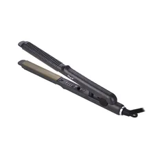 2 в 1 профессиональный керамический анион волос плоское железо, алюминий выпрямитель для волос завивки волна Влажная и сухая с контролем температуры