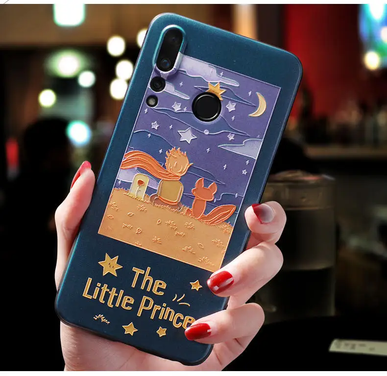 The little prince&little red riding hood Emboss case For Huawei nova 5 Pro,5i,Nova 4,nova 4e(P30 Lite),nova 3,Nova 3e(P20 Lite