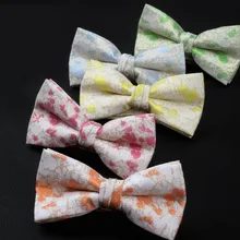 Ретро цветок галстук-бабочка полиэстер высокого класса Британский Модный свадебный жених цветочный галстук-бабочка Мужская Корейская волна нейтральная Женская Бабочка