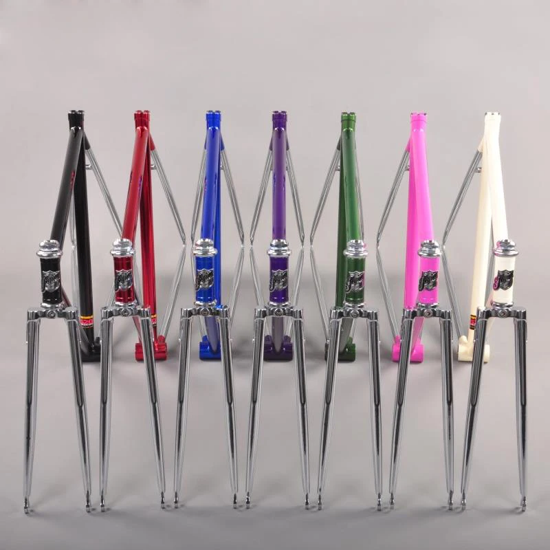 

Chrome molybdenum 520 steel frame 53cm 55cm fixed gear bike restoring road bike frame 700C Fixed Gear Bike frame