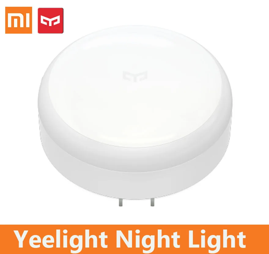 

xiaomi night light Sensor Control yeelight YLYD03YL new version us ru plug babysit led lamp bed lights for bedroom corridor Wall